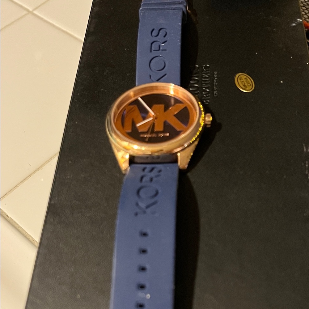 Michael Kors Navy and Gold Men's Watch